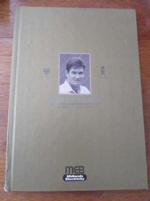 Graeme Hick Benefit Year 1999. Signed by Graeme Hick and Prime MinisterJohn Major