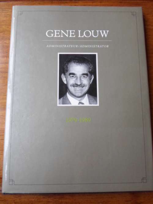 GENE LOUW Administrateur/Administrator 1979-1989
