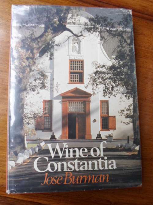 Signed copy. WINE OF CONSTANTIA. Jose Burman