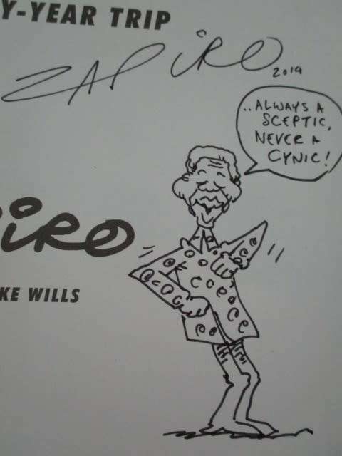 Signed with drawing - ZAPIRO. DemoCRAZY. SA's Twenty-Year Trip 1994-2014