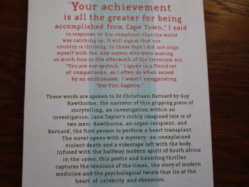 THE TRANSPLANT MEN. Jane Taylor