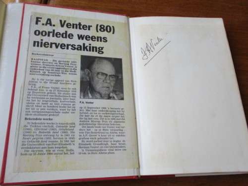 GETEKEN. FA VENTER - GELOFTE LAND