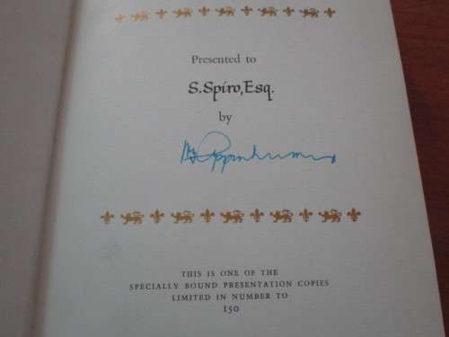 De Luxe Presentation Copy. ERNEST OPPENHEIMER and the economic development of South Africa