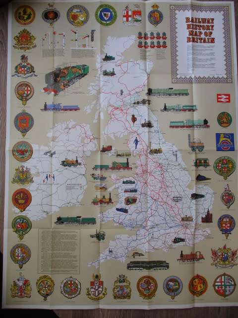 RAILWAY HISTORY MAP OF BRITAIN