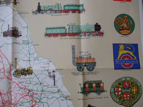 RAILWAY HISTORY MAP OF BRITAIN