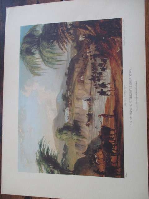 T Baines No 425/500. River Crossing by the Rifle Brigade