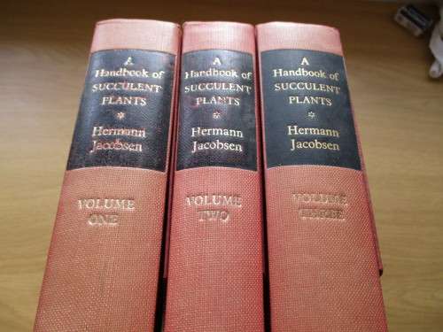 3 Volume Set. A HANDBOOK OF SUCCULENT PLANTS