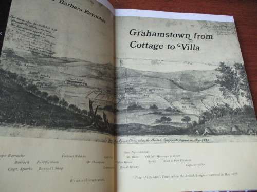 GRAHAMSTOWN FROM COTTAGE TO VILLA Rex & Barbara Reynolds
