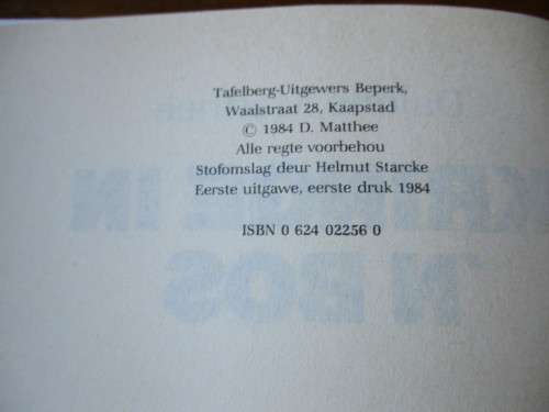 DALENE MATTHEE Kringe in "n bos