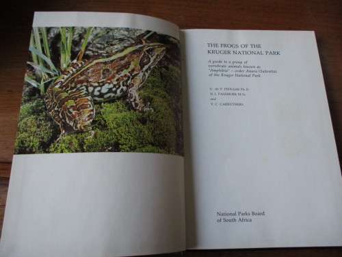 THE FROGS OF THE KRUGER NATIONAL PARK Pienaar, Passmore and Carruthers