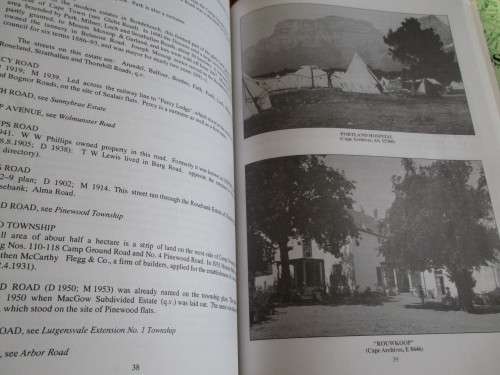 Signed copies. STREET NAMES Claremont, Newlands, Bishopscourt & Rondebosch, Rosebank