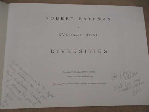 ROBERT BATEMAN at Everard Read - DIVERSITIES. Inscribed by Bateman