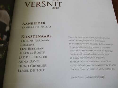 VERSNIT HERINNERINGE (2012-2017)