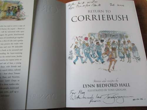 Signed copies. FIG JAM AND FOXTROT &  RETURN TO CORRIEBUSH. Lynn Bedford Hall & Tony Grogan