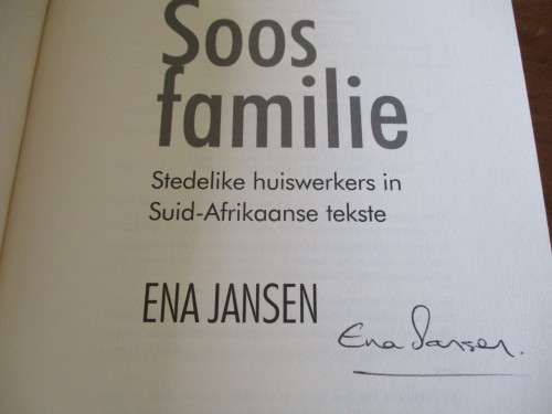 GETEKEN. SOOS FAMILIE Stedelike huiswerkers in Suid-Afrika tekste  Ena Jansen