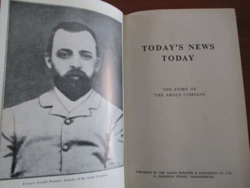 The Story of the Argus Company. TODAY'S NEWS TODAY. De Luxe Copy