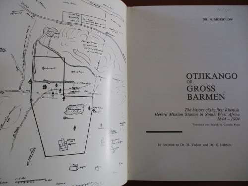 OTJIKANGO OR GROSS BARMEN by DR. N. MOSSOLOW
