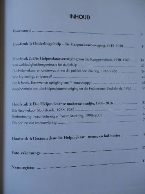 'n Lewende Monument  Die Helpmekaar se eerste honderd jaar 1916 - 2016  N. Vos & A. Ehlers