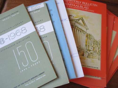 QUARTERLY BULLETIN OF THE SOUTH AFRICAN LIBRARY / KWARTAALBLAD VAN DIE SUID-AFRIKAANS BIBLIOTEEK