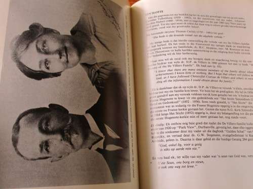 MY DE VILLIERS-STAMBOOM. 'n Historiese Terugblik