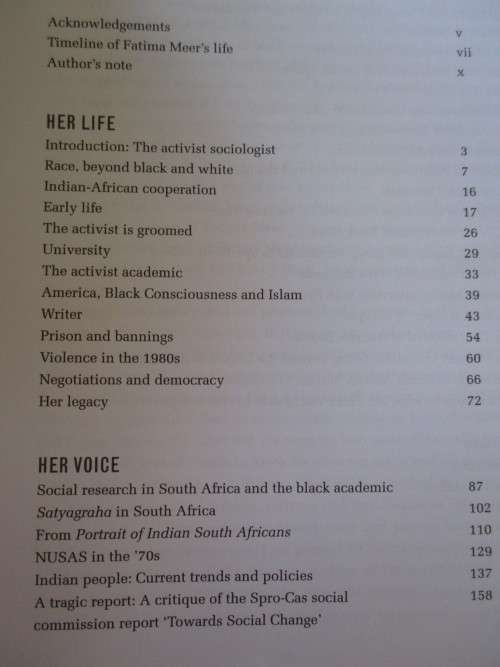 Voices of libertation. FATIMA MEER. By Shireen Hassim
