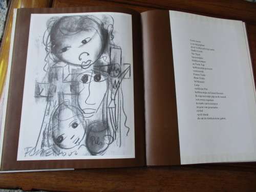 SIGNED & SKETCHED - FRANS CLAERHOUT - TWEE ZOENEN OP EEN GEZICHT