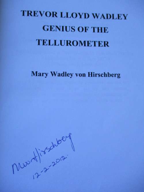 Signed copy. Genius of the Tellurometer - Trevor Lloyd Wadley