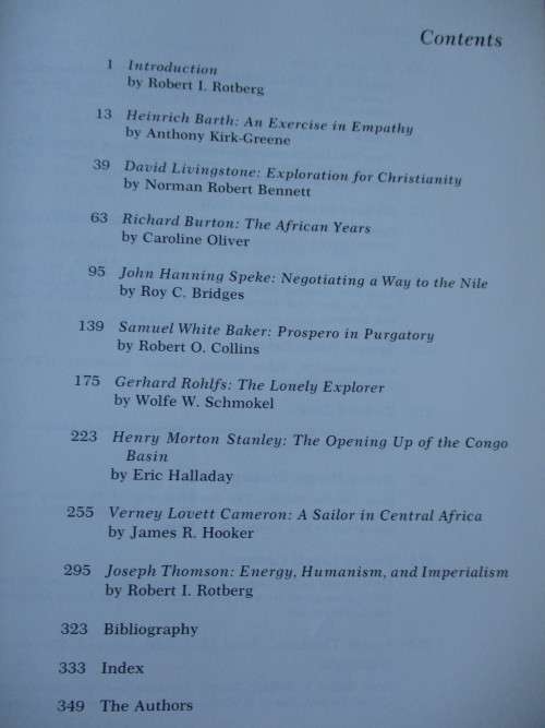 Africa and Its Explorers  Motives, Methods, and Impact  Edited by Robert I. Rotberg