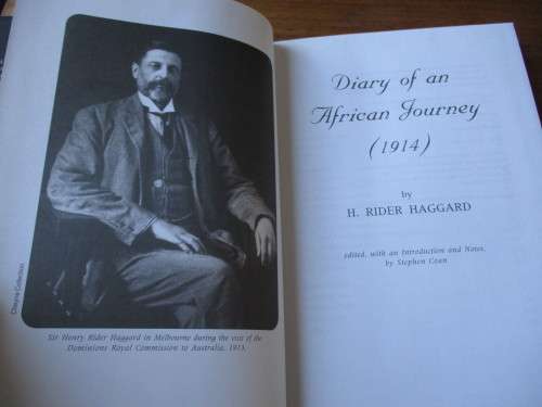 DIARY OF AN AFRICAN JOURNEY ( 1914 )  H. RIDER HAGGARD