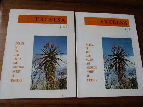 EXCELSA NO.3 & 4  JOURNAL OF THE ALOE, CACTUS AND SUCCULENT SOCIETY OF RHODESIA
