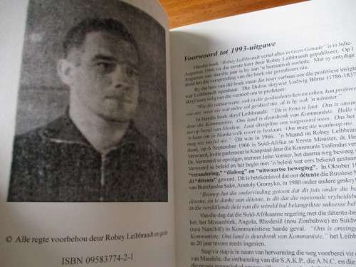 ROBEY LEIBRANDT  vertel alles in GEEN GENADE