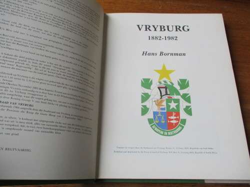 VRYBURG 1882-1982  Hans Bornman