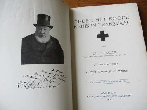 Onder het Roode Kruis in Transvaal  Dr. J. Fessler