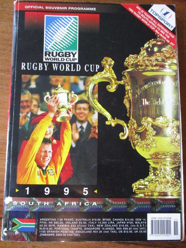 RUGBY WORLD CUP 1995 OFFICIAL SOUVENIR PROGRAMME