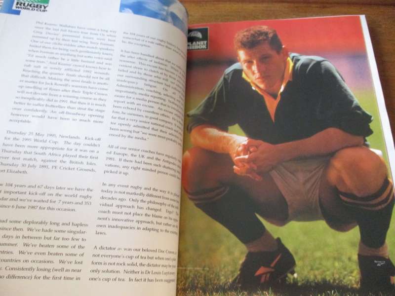 RUGBY WORLD CUP 1995 OFFICIAL SOUVENIR PROGRAMME