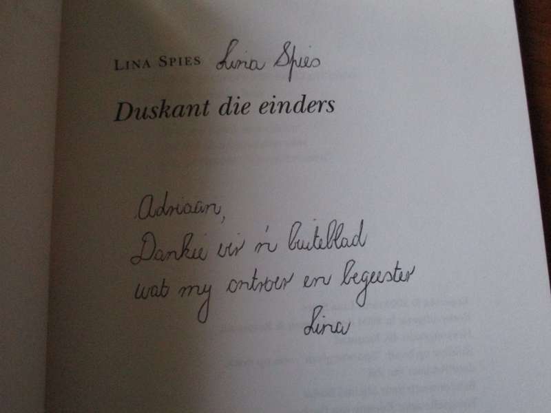 GETEKEN.LINA SPIES  DAGREIS  en DUSKANT DIE EINDERS