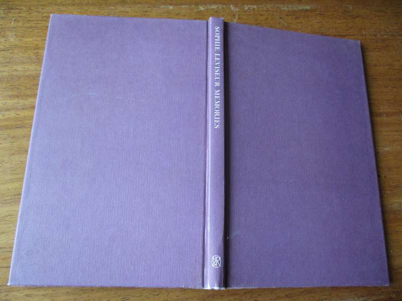 Sophie Leviseur Memories  edited by Karel Schoeman
