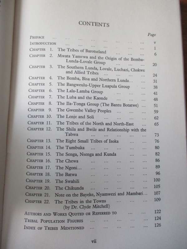 The TRIBES OF NORTHERN RHODESIA  W.V. BRELSFORD