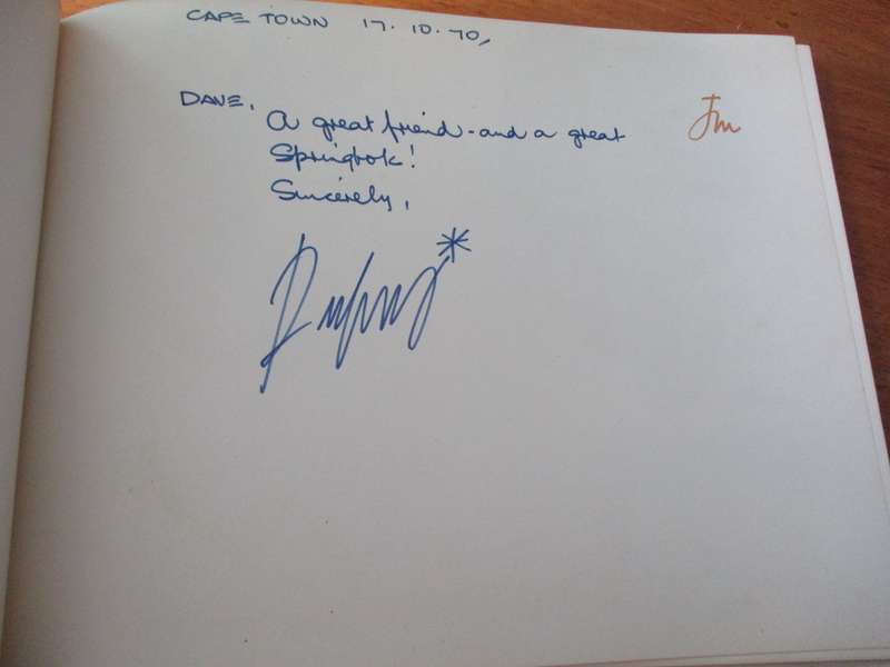 SIGNED. THE GREATEST SERIES. SA vs NZ 1970. Text and illustrations by Rufus Papenfus