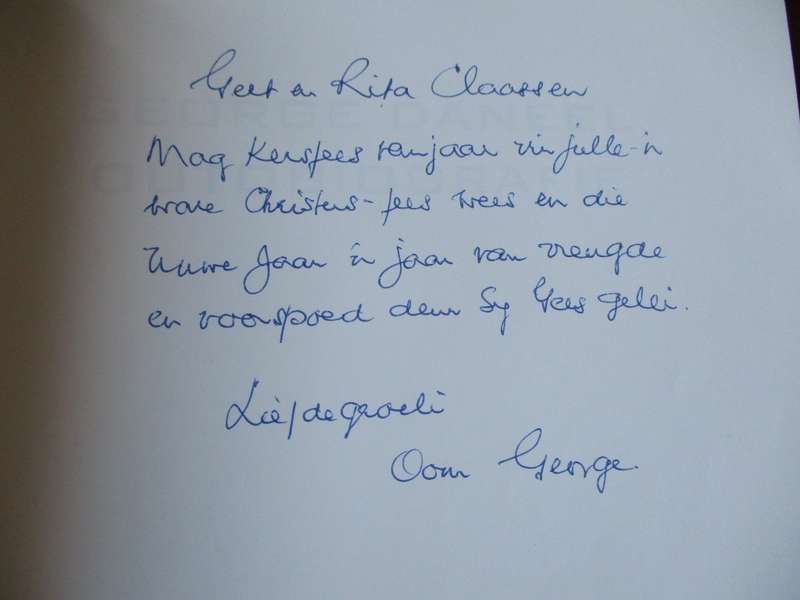 George Daneel Outobiografie Geteken