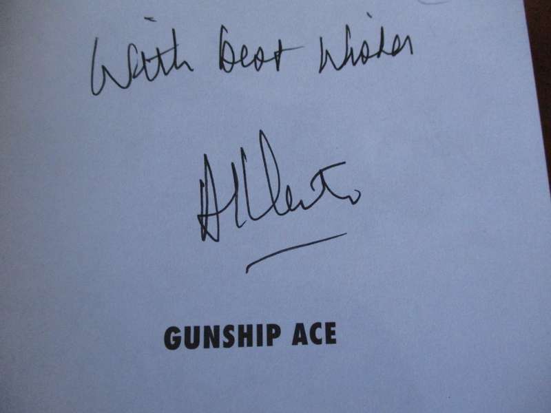 SIGNED. GUNSHIP ACE The wars of Neall Ellis, helicopter pilot and mercenary AJ Venter