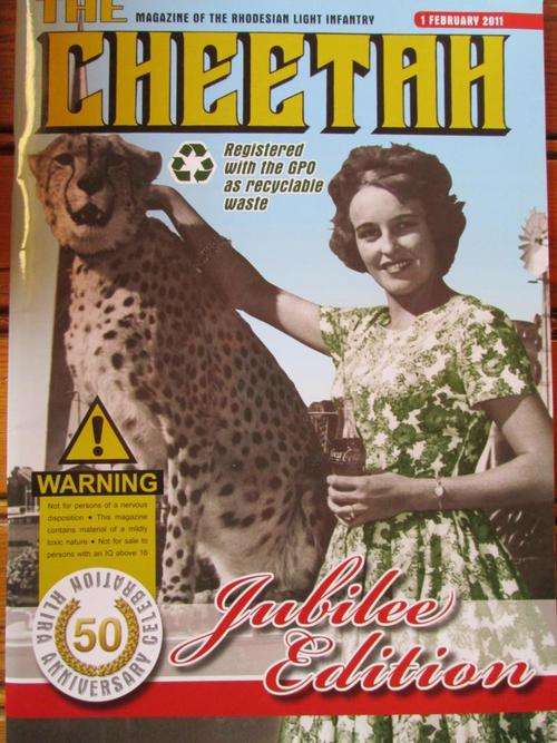 THE CHEETAH. Magazine of the RHODESIAN LIGHT INFANTRY - Jubilee edition
