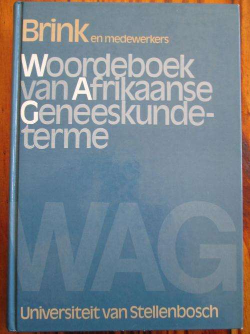Woordeboek van Afrikaanse Geneeskunde-terme. Brink