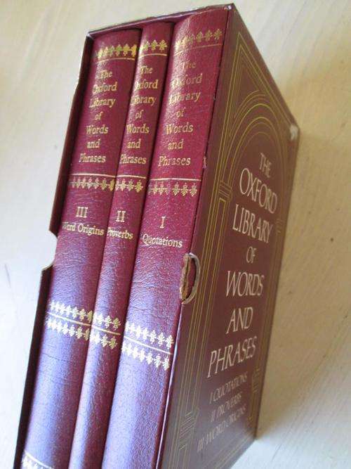 THE OXFORD LIBRARY OF WORDS AND PHRASES. 3 Volume Box Set