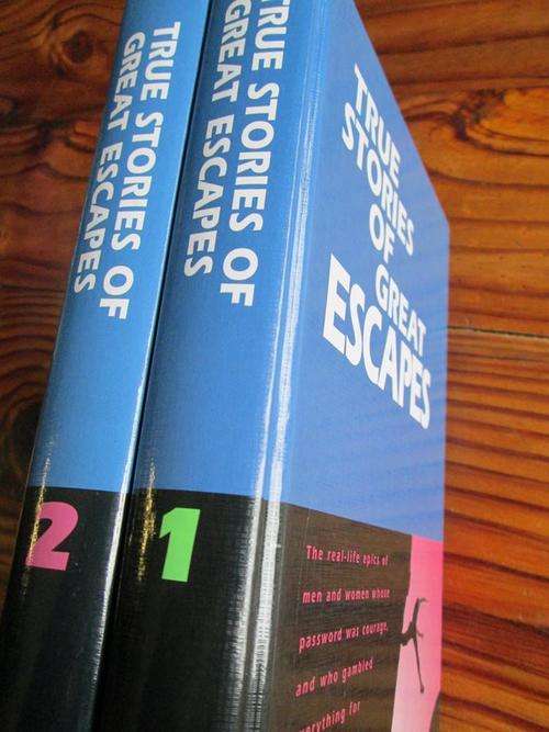 TRUE STORIES OF GREAT ESCAPES. Readers' Digest 2 Volume set