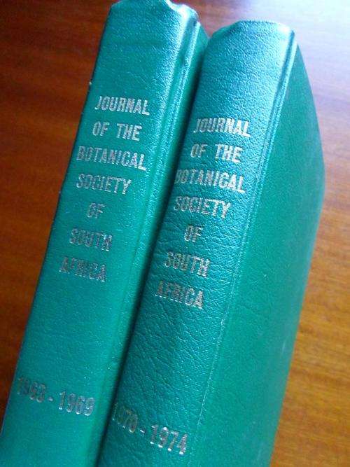 JOURNAL OF THE BOTANICAL SOCIETY OF SOUTH AFRICA 1963-1969 & 1970-1974