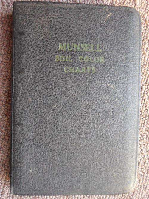MUNSELL SOIL COLOR CHARTS. 1954 edition