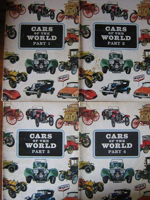 Vintage CARS of the WORLD. Set of 4