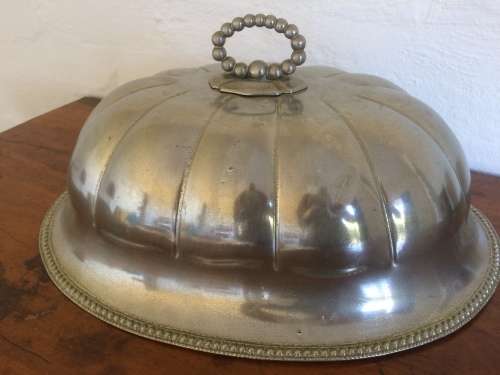 LARGE SILVER PLATED MEAT COVER