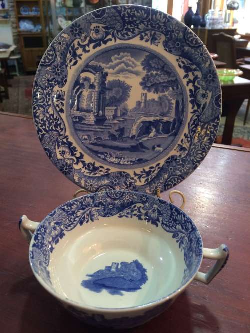COPELAND SPODE'S 'ITALIAN' SOUP CUP AND SAUCER